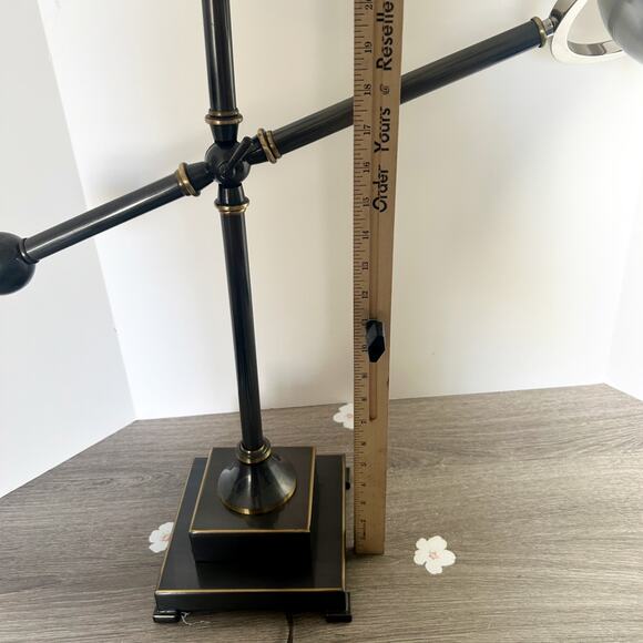 Retro Swing Arm Industrial Vintage Style Gun Metal Gray Stainless Steel Lamp HTF - Picture 11 of 12